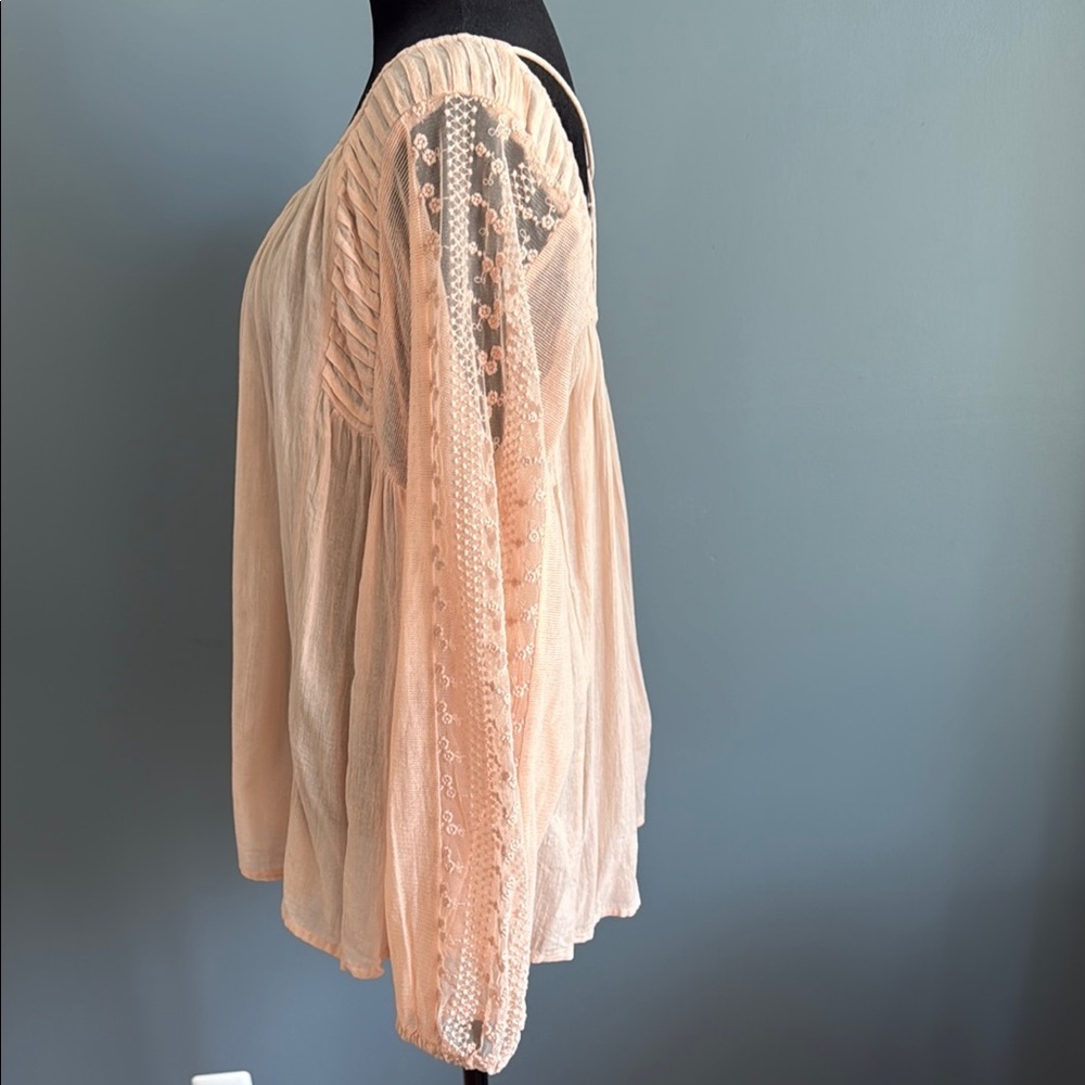 Lucky Brand Peach Blouse - Picture 4 of 6